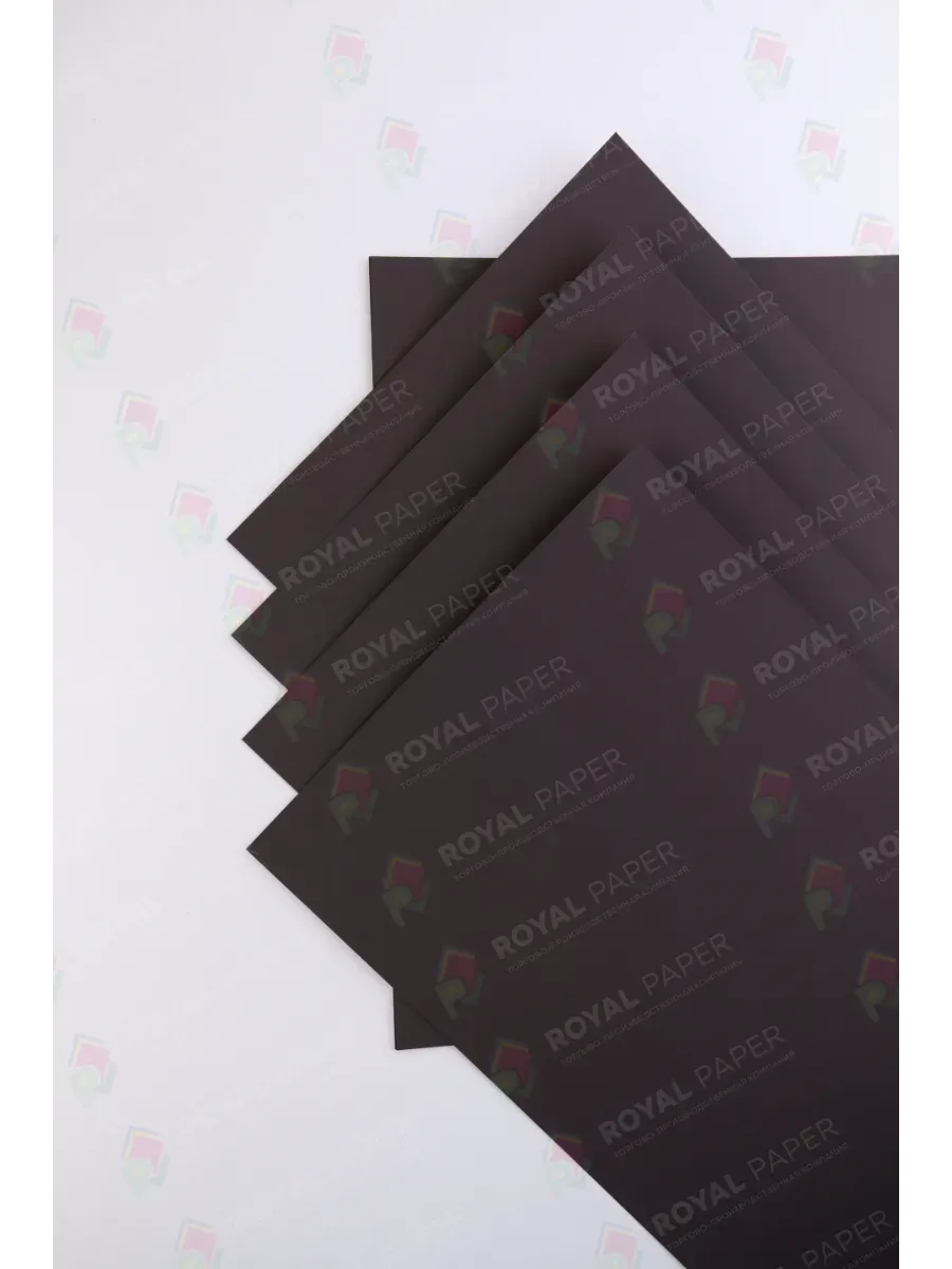 Бумага дизайнерская А4 коричневая 300 гр.м2 10 лист - фото 5