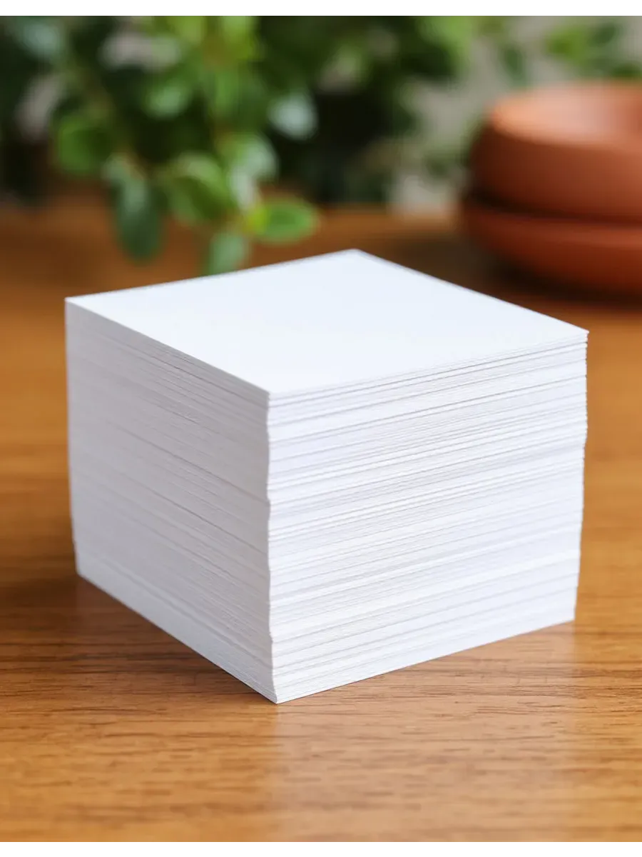 Блок для заметок и записей Бумага 90х90 мм Плотная 190 гр.м2 - фото 3