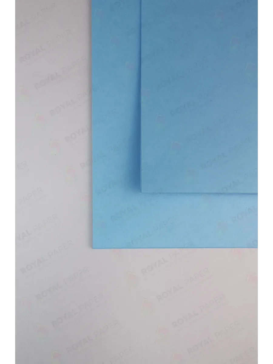 Бумага дизайнерская А4 голубая 210 гр.м2 10 лист - фото 3
