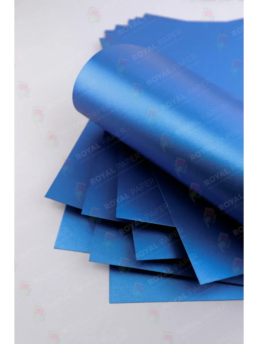 Бумага дизайнерская А4 синий океан 250 гр.м2 10 лист 2С - фото 3