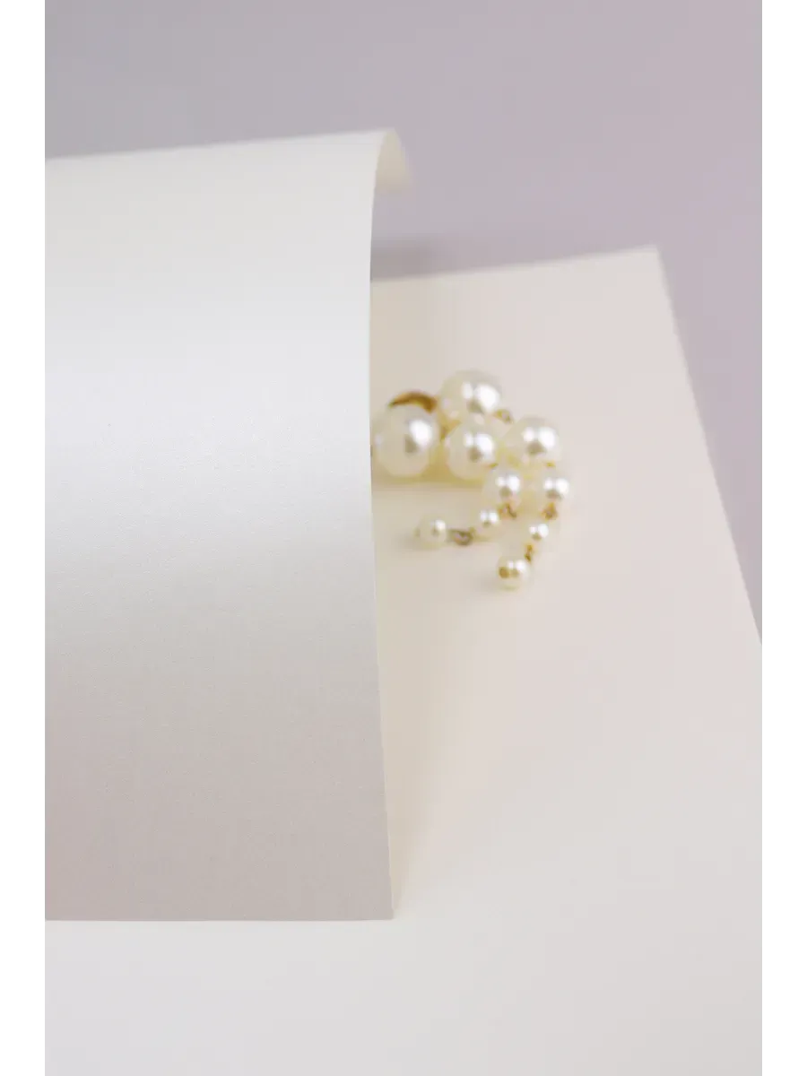 Бумага дизайнерская А4 белый перламутр 250 гр.м2 10 лист 2С - фото 6