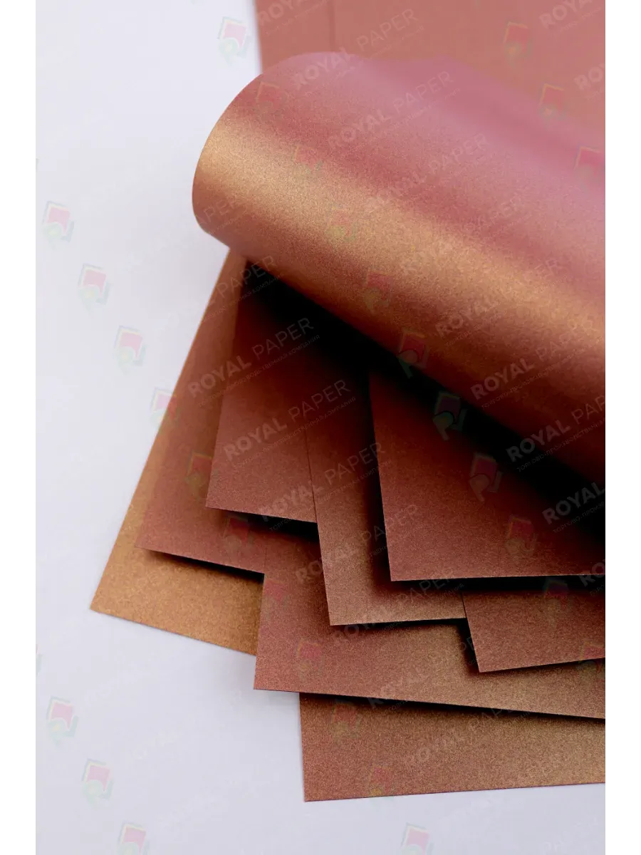 Бумага дизайнерская А4 красное вино 250 гр.м2 10 лист - фото 3