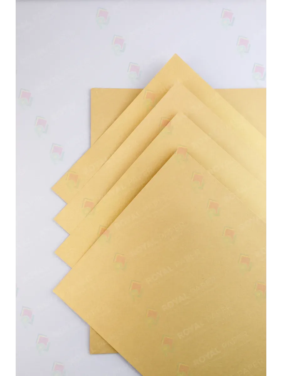 Бумага дизайнерская А4 солнечное золото 250 гр.м2 10 лист - фото 6