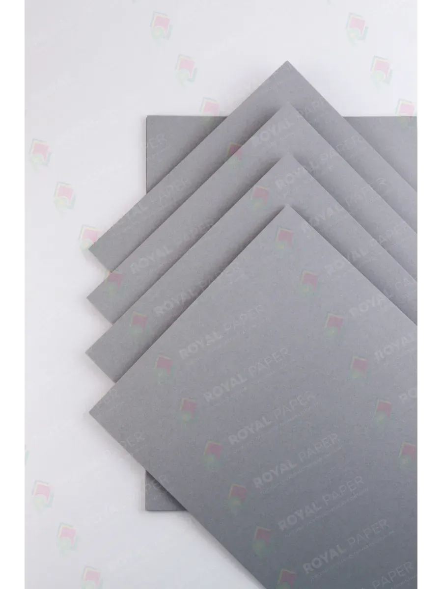 Картон дизайнерский А4 плотный серый 470 гр.м2 10 лист - фото 5