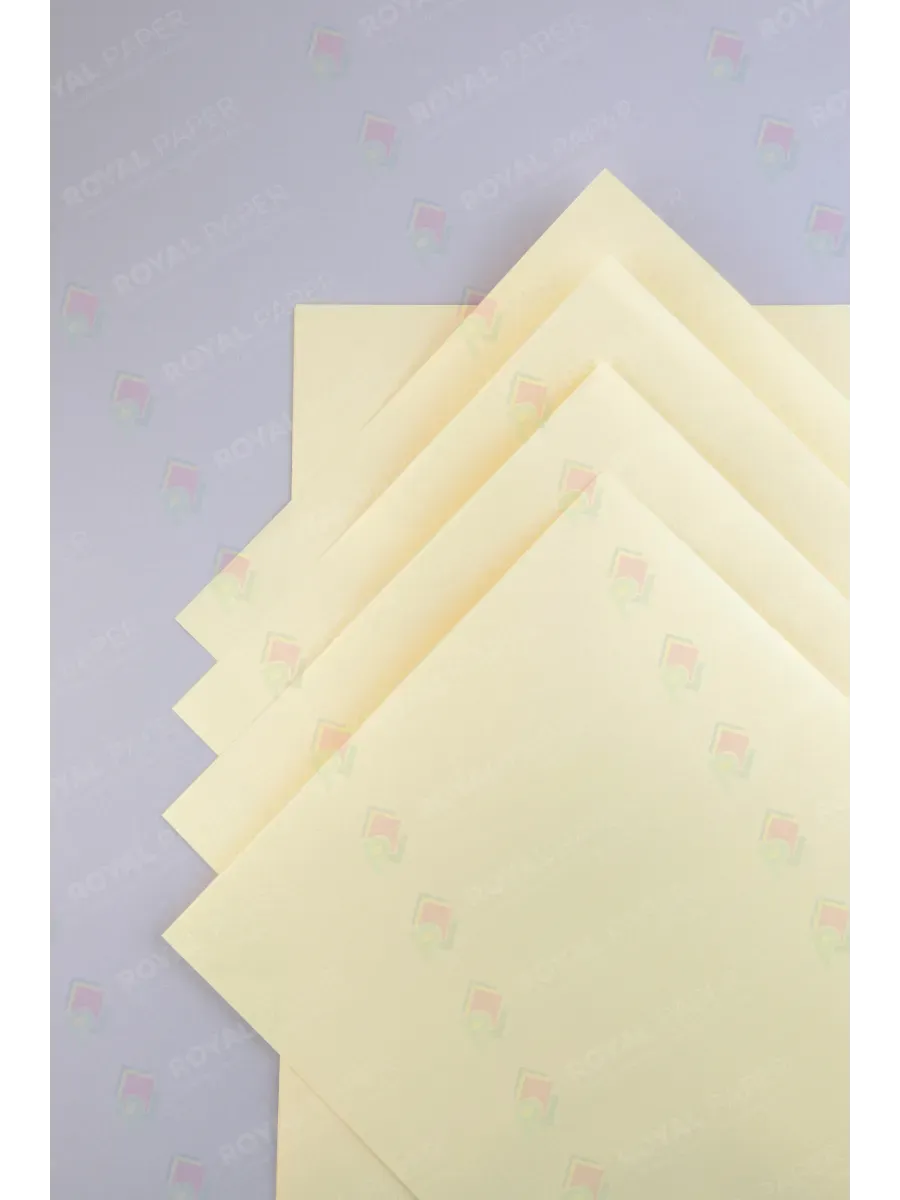 Бумага дизайнерская А4 ванильный крем 250 гр.м2 10 лист - фото 6