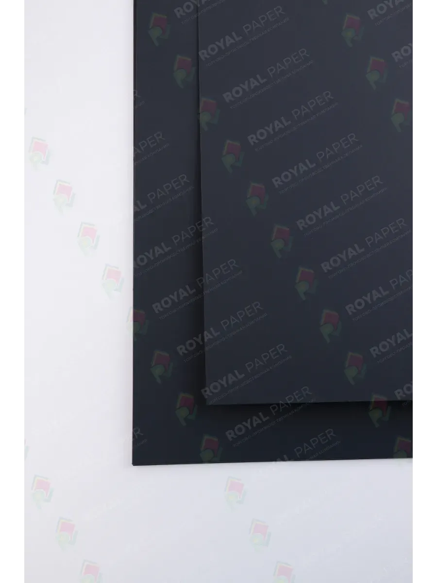 Бумага дизайнерская А4 черная 350 гр.м2 10 лист - фото 3