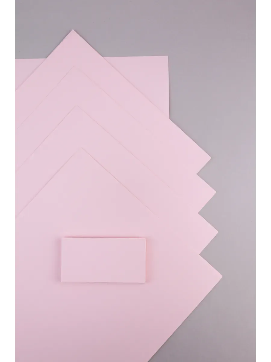 Бумага дизайнерская А4 нежно-розовая 160 гр.м2 10 лист - фото 5