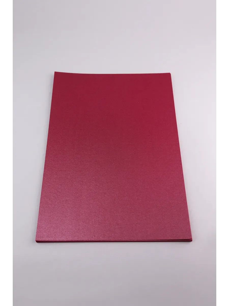 Бумага дизайнерская А4 красный металл 250 гр.м2 10 лист 2С - фото 6