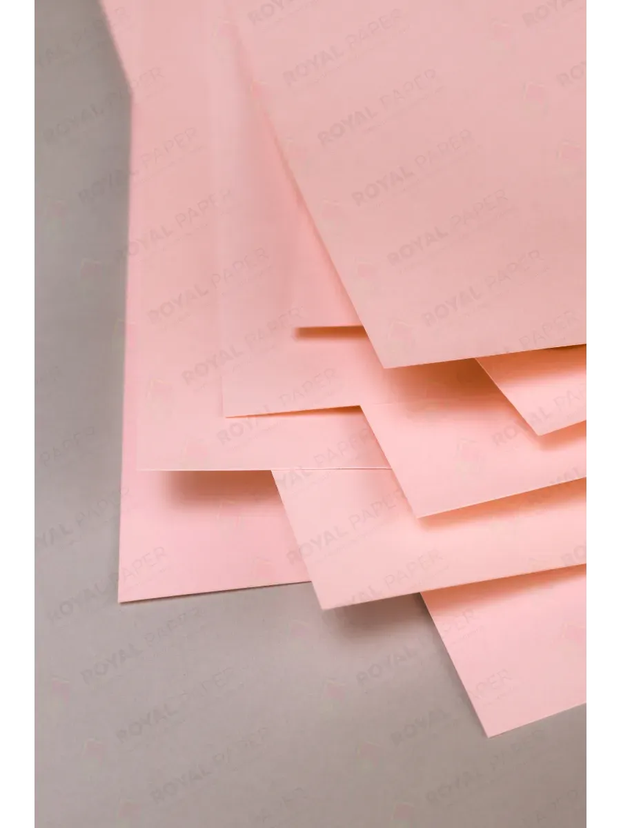 Бумага дизайнерская А4 розовая 160 гр.м2 10 лист - фото 4