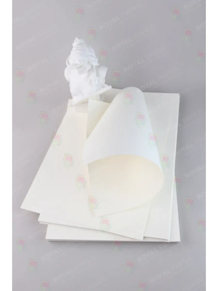 Бумага дизайнерская А4 ванильный крем 120 гр.м2 10 лист - фото 2