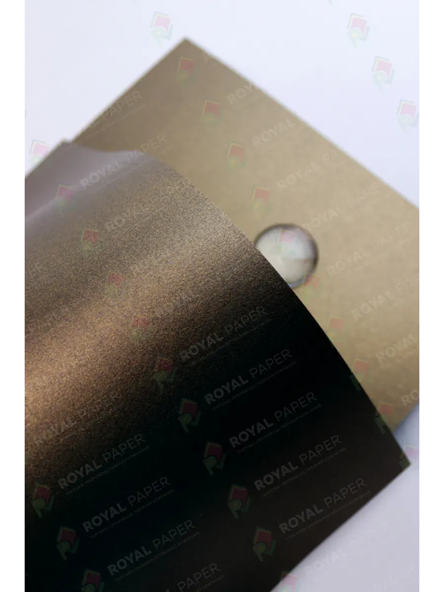 Бумага дизайнерская А4 шоколад 250 гр.м2 10 лист - фото 3