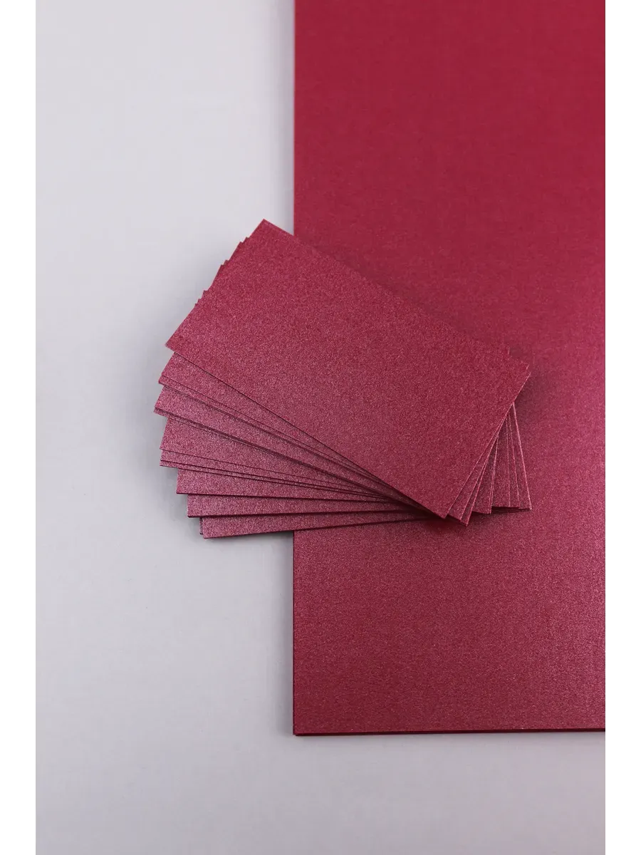 Бумага дизайнерская А4 красный металл 250 гр.м2 10 лист 2С - фото 7
