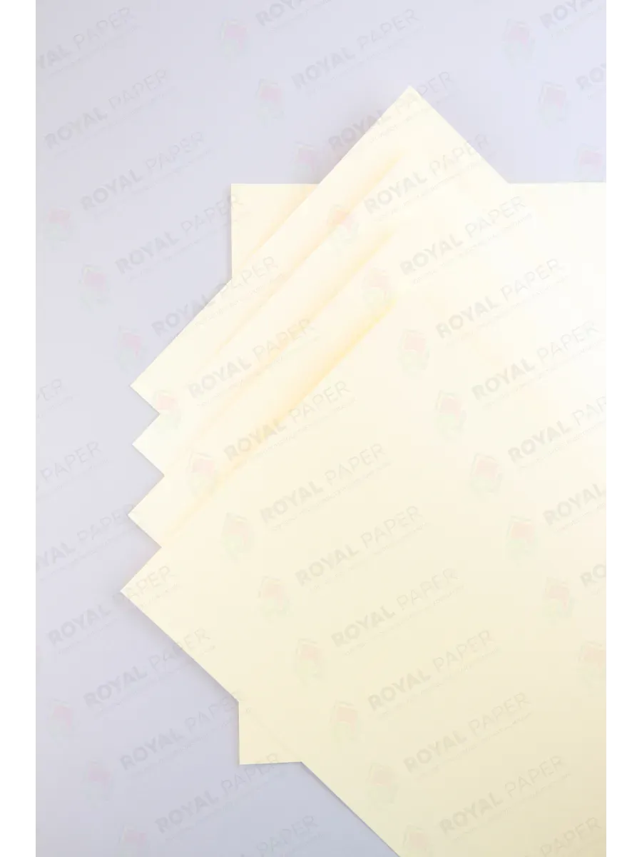Бумага дизайнерская А4 светло-кремовая 300 гр.м2 10 лист - фото 5