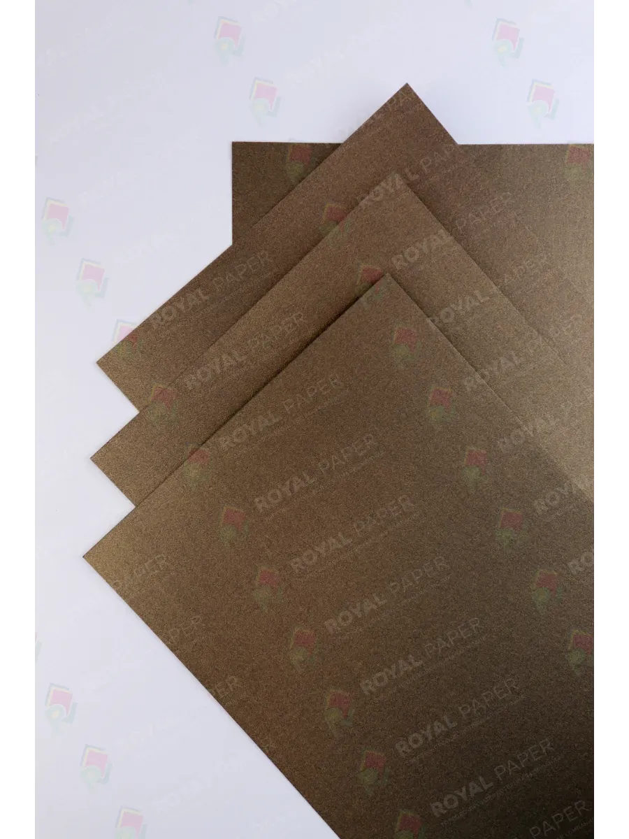 Бумага дизайнерская А4 шоколад 250 гр.м2 10 лист - фото 5