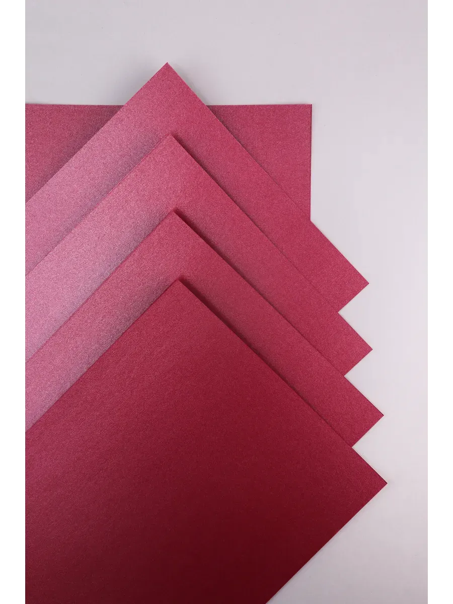 Бумага дизайнерская А4 красный металл 250 гр.м2 10 лист 2С - фото 3