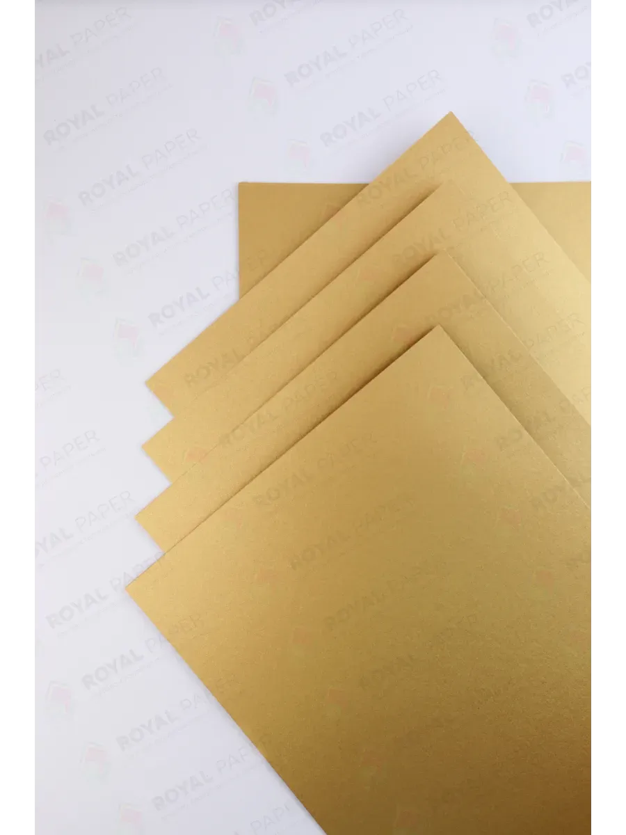 Бумага дизайнерская А4 старое золото 250 гр.м2 10 лист 2С - фото 5