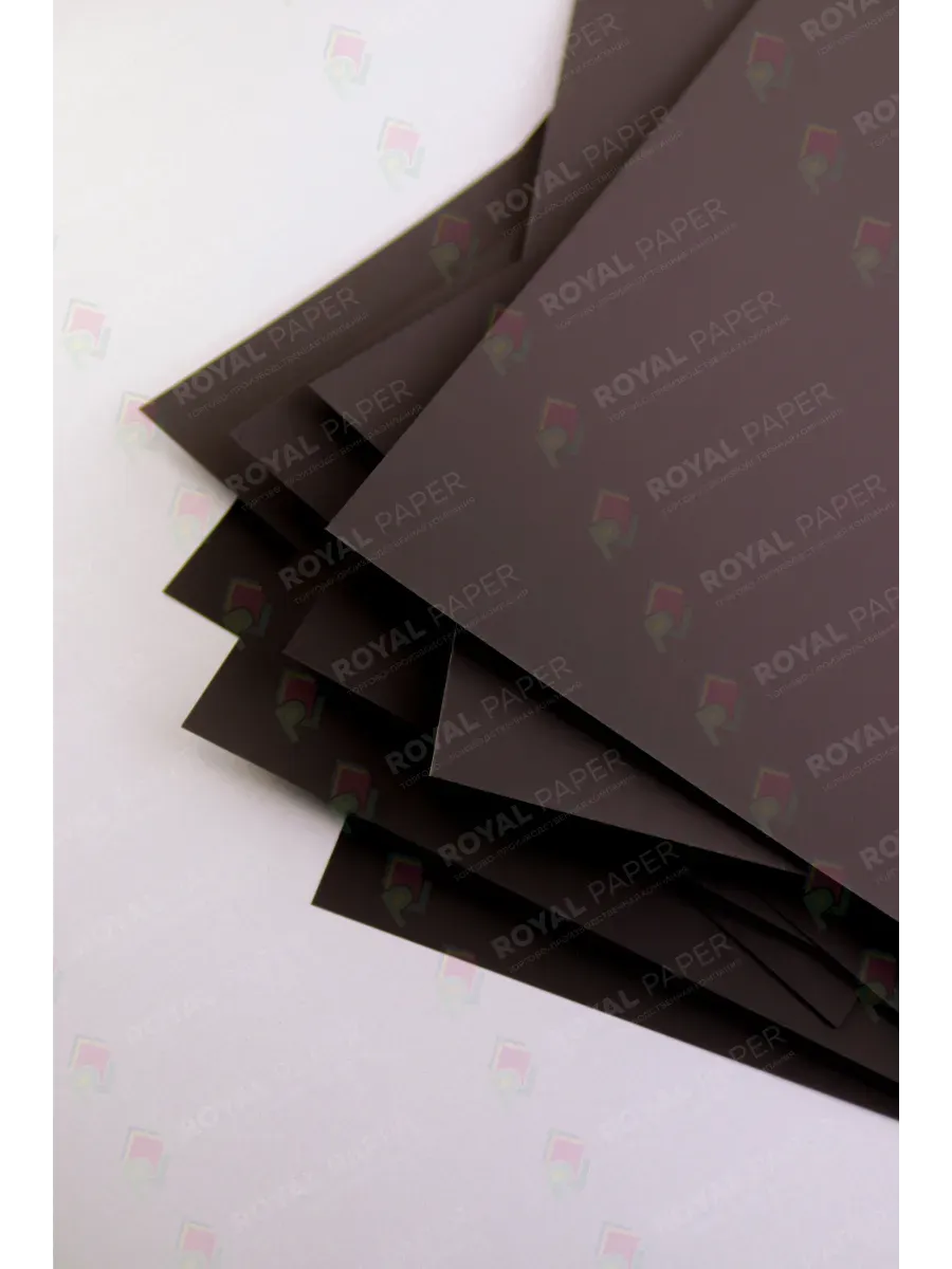Бумага дизайнерская А4 коричневая 300 гр.м2 10 лист - фото 4