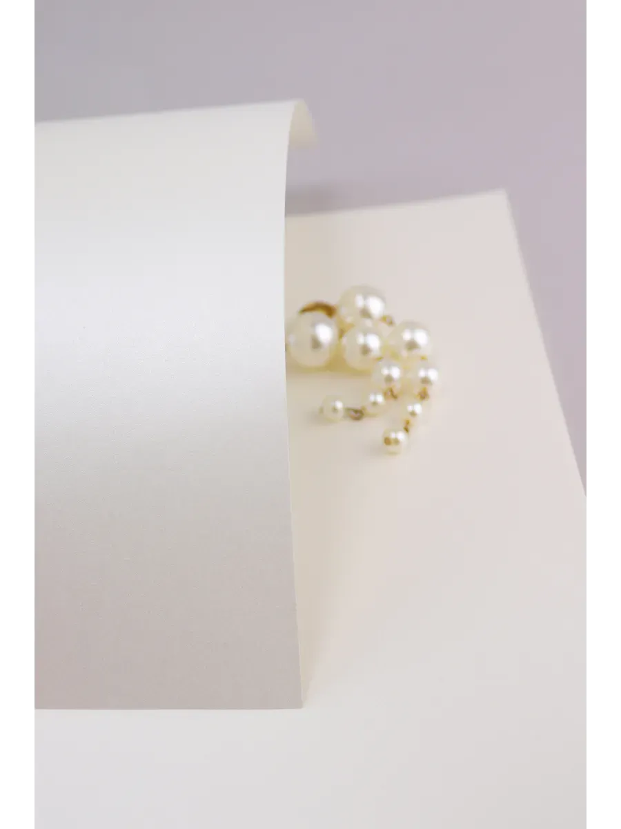 Бумага дизайнерская А4 белый перламутр 120 гр.м2 10 лист 2С - фото 4