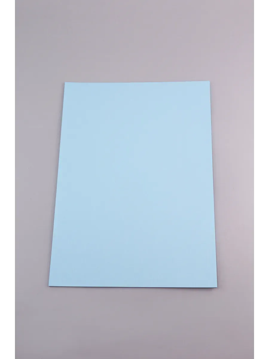 Бумага дизайнерская А4 нежно-голубая 160 гр.м2 10 лист - фото 7