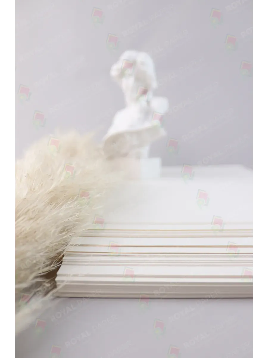 Бумага дизайнерская А4 ванильный крем 120 гр.м2 10 лист - фото 8