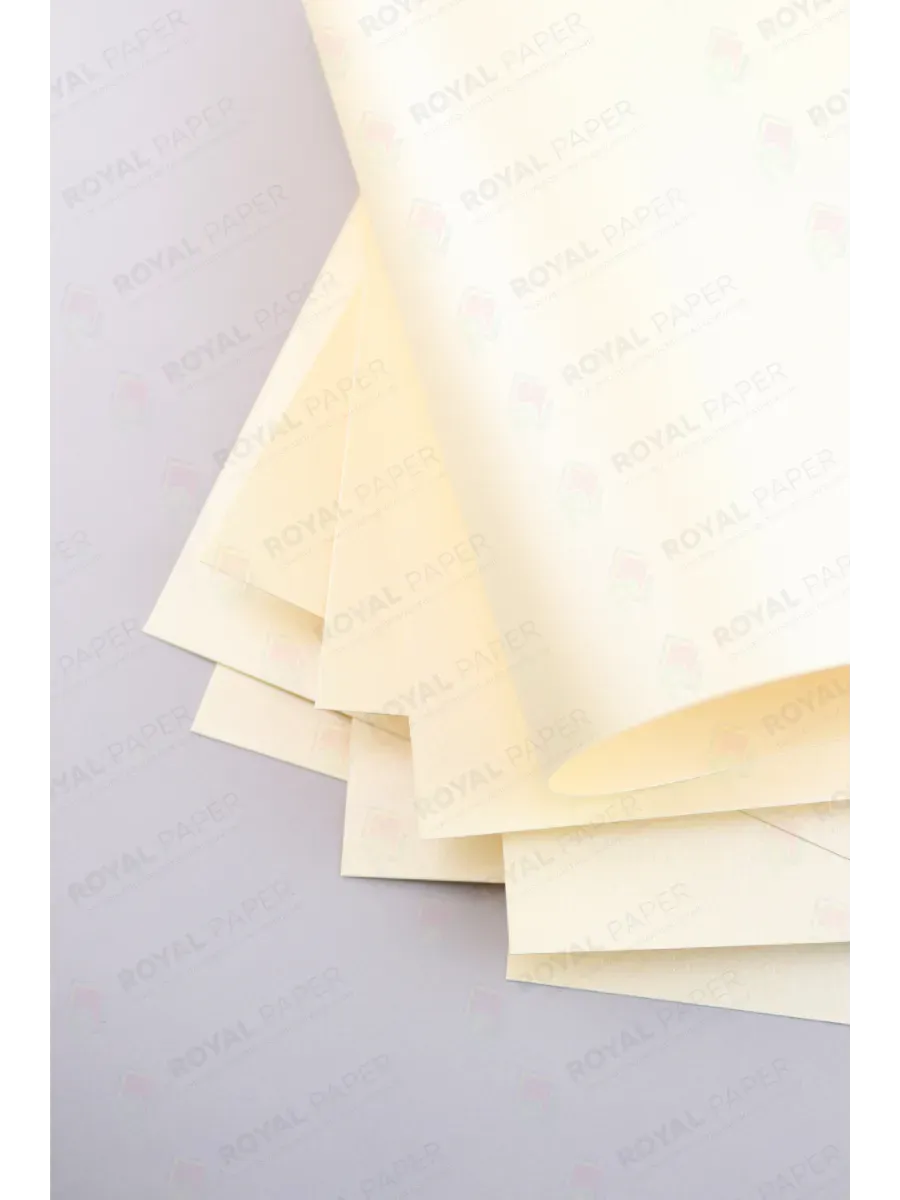 Бумага дизайнерская А4 светло-кремовая 300 гр.м2 10 лист - фото 3